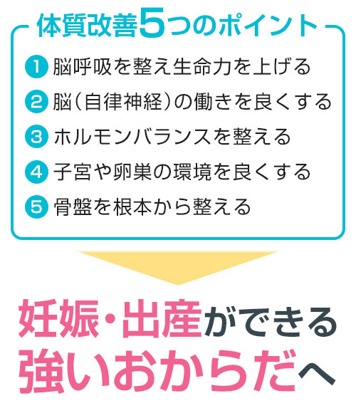 体質改善5つのポイント